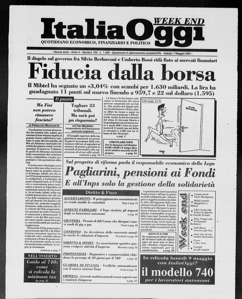 Italia oggi : quotidiano di economia finanza e politica